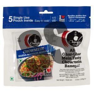 Chings chowmein hakka noodles masala 5 pack 100g