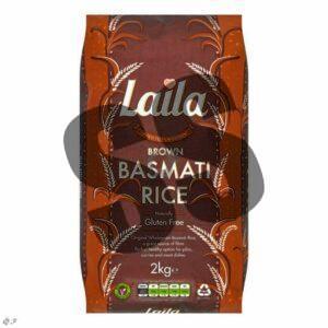 Laila Brown Basmati Rice 2kg