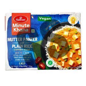 Haldiram's Mutter Paneer With Plain Rice Combo Meal