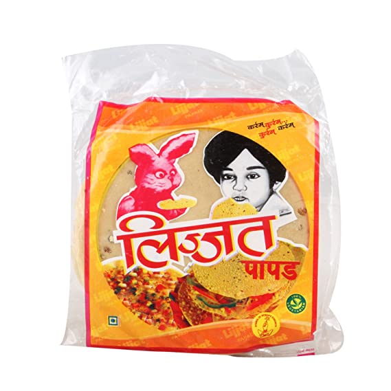Lijjat Black Pepper Urad Papad 200g