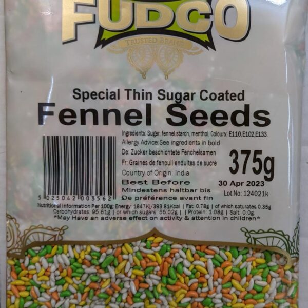 Fudco Sugar Coated Fennel Seeds (Variary) 375g