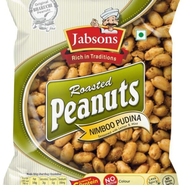 Jabsons Roasted Peanuts Nimboo Pudina 140g