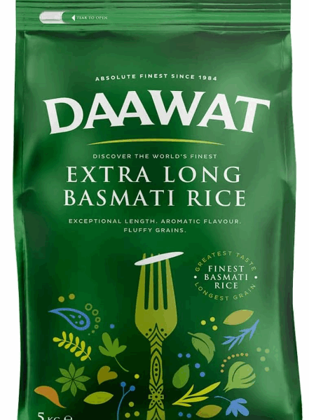 Daawat Extra Long Basmati Rice 5kg