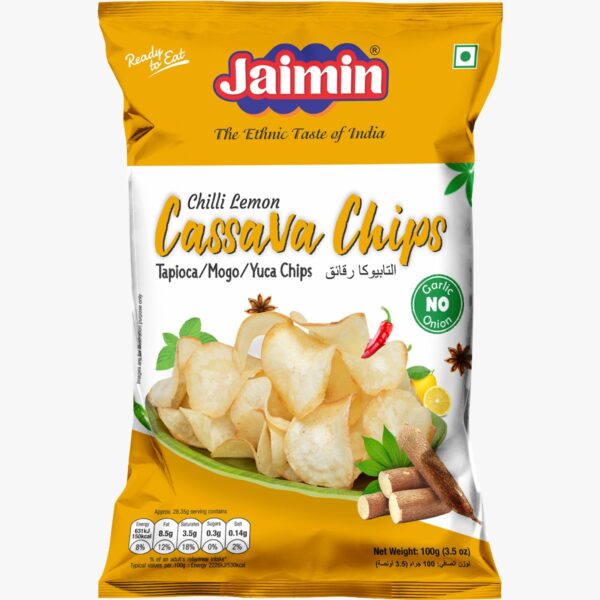 Jaimin Chilli & Lemon Cassava Chips 100g