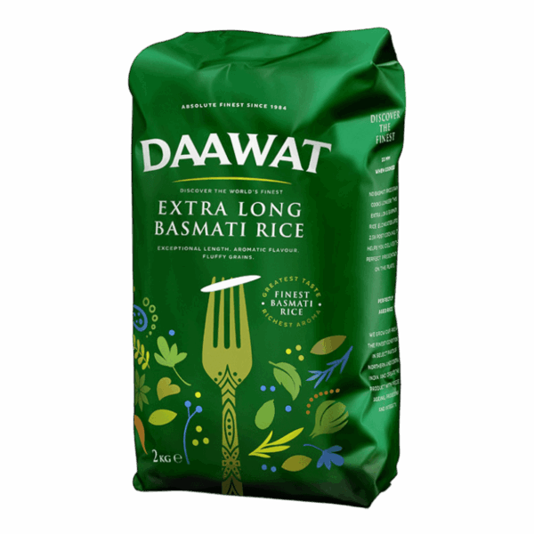 Daawat Extra Long Basmati Rice 2kg