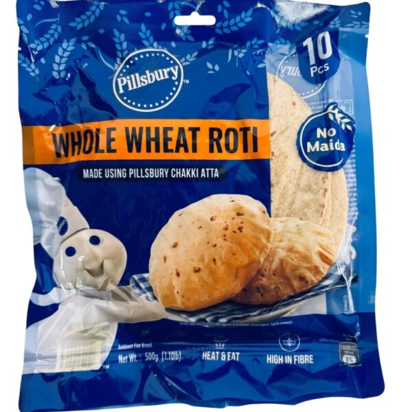 Pillsbury Heat & Eat Whole Wheat Roti (10 pieces)