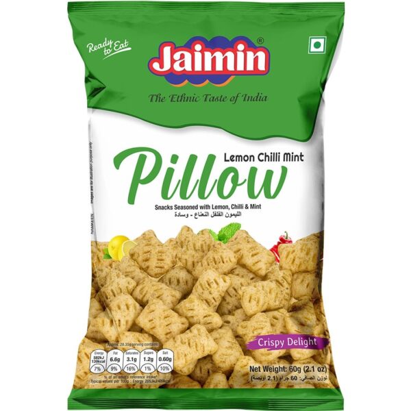 Jaimin Pillow Fryums - Lemon Chilli Mint 60g.