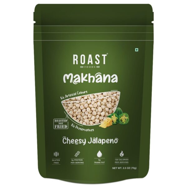 Roast Premium Phool Makhana - Cheesy Jalapeno 70g