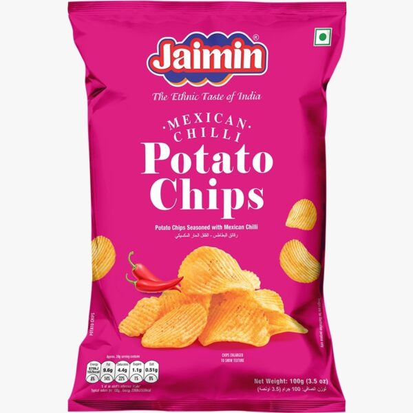 Jaimin Premium Mexican Chilli Potato Chips (Large Pack) 100g