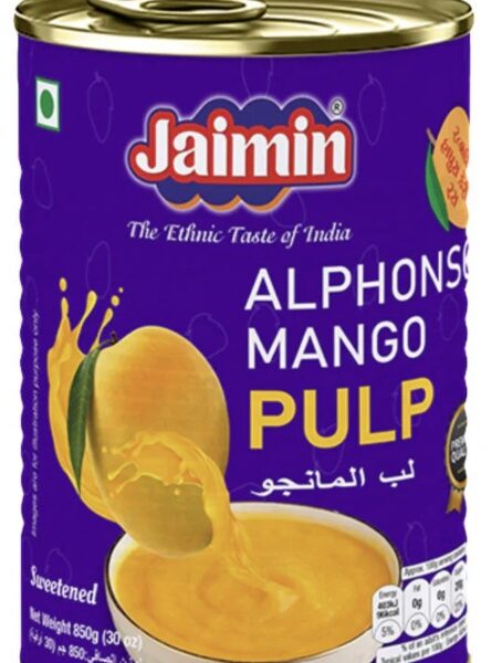 Jaimin Premium Alphonso Mango Pulp 850g
