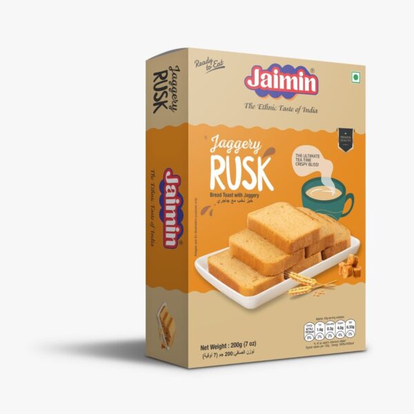 Jaimin Premium Jaggery Tea Rusk 200g
