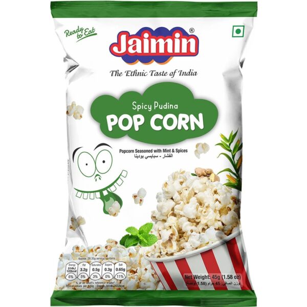 Jaimin Ready To Eat Pop Corn - Spicy Pudina 45g