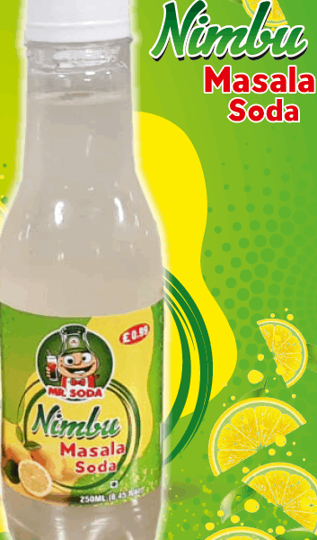 Mr Soda Nimbu Masala Soda 250ml (PACK OF 24 BOTTLES)