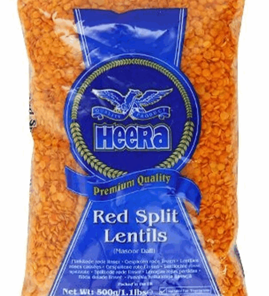 Heera Premium Red Split Lentils (Masoor Dall) 500g