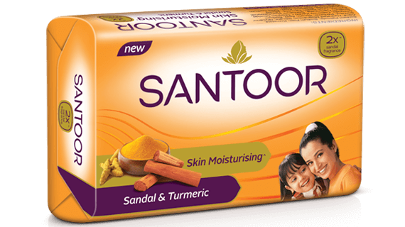 Santoor Soap (with Sandal & Turmeric) 100g